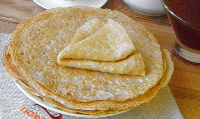 Вкусные блины на молоке
