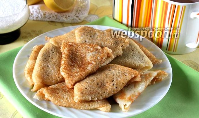 Блинчики с грибами и сыром