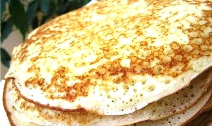 Постные блины из гречневой муки