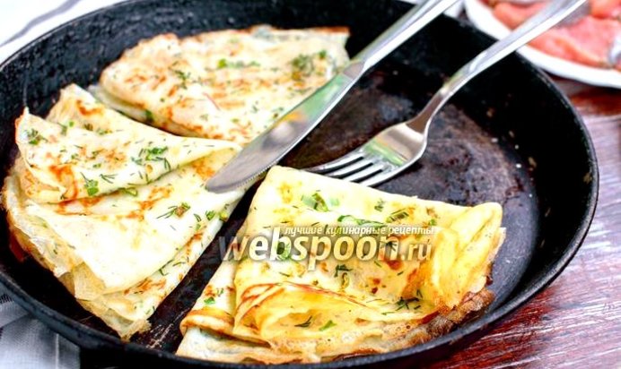 Блины с зеленью