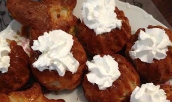 Творожные кексы с грушей