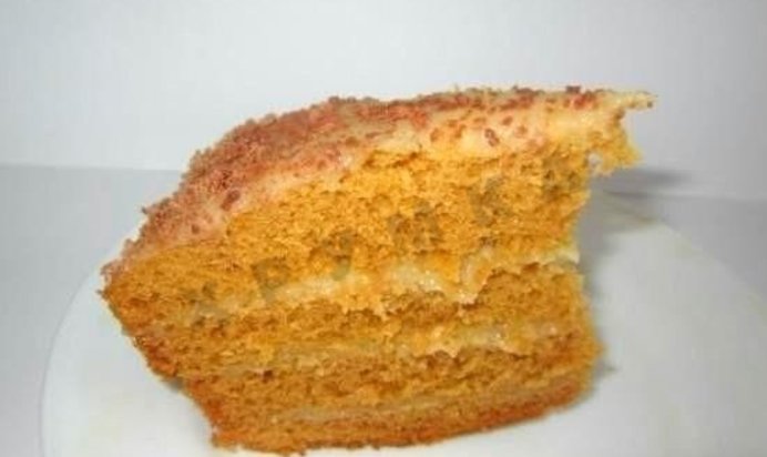 Торт Рыжик в мультиварке