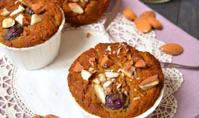 Веганские маффины с голубикой без глютена