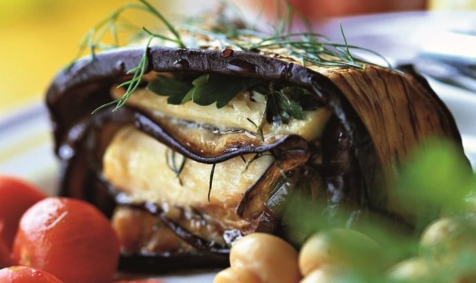 Торт Наполеон из баклажанов