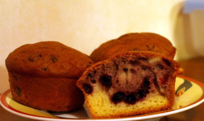 Маффины с черникой