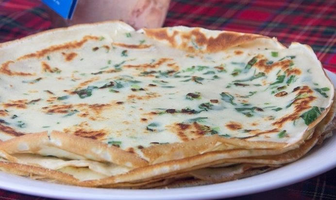 Блины с зеленью