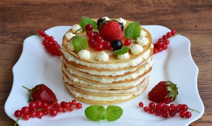 Блинница с крем-кашей.