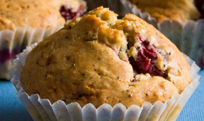 Маффины с вишней