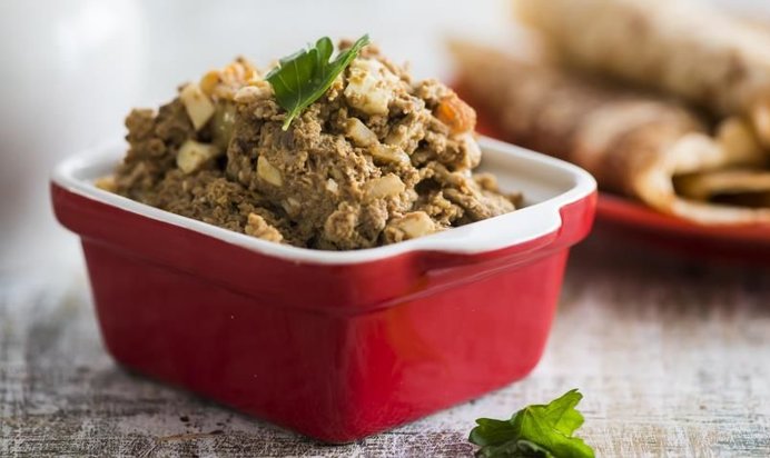 Начинка для блинов с куриной печенкой