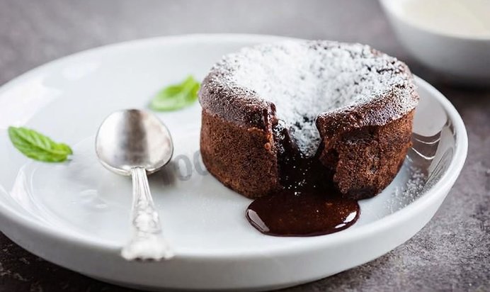 Маффины с жидкой шоколадной начинкой