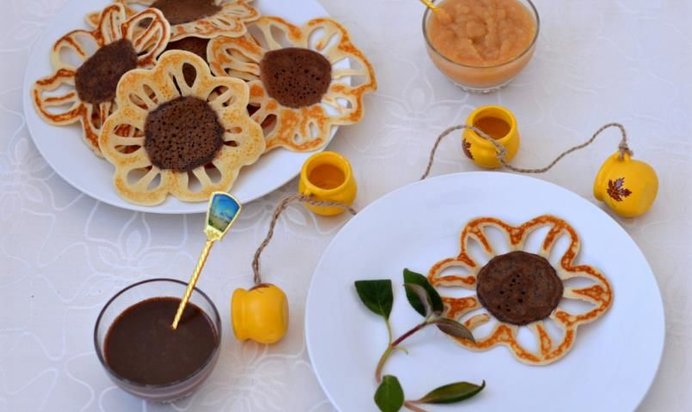 Блины-подсолнухи