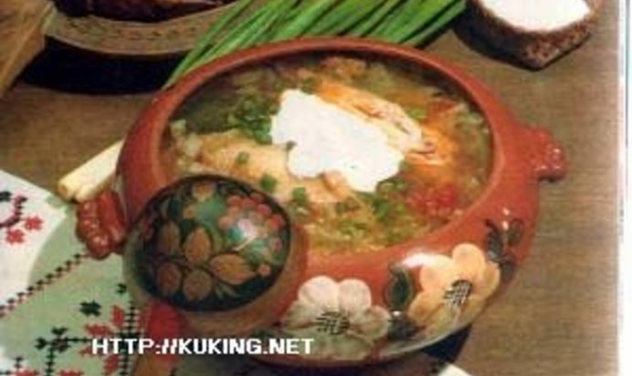 Щи сборные в горшочках