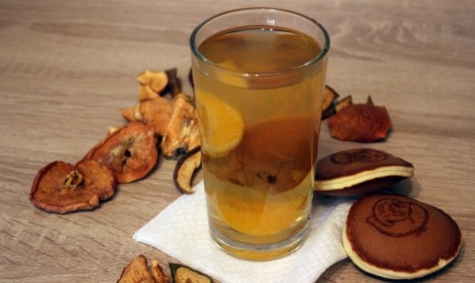 Компот из сухофруктов с мандаринами