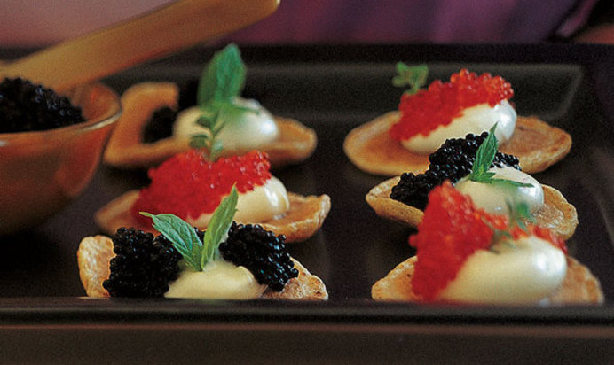 Блины с икрой