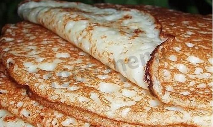 Блинчики на теплом молоке