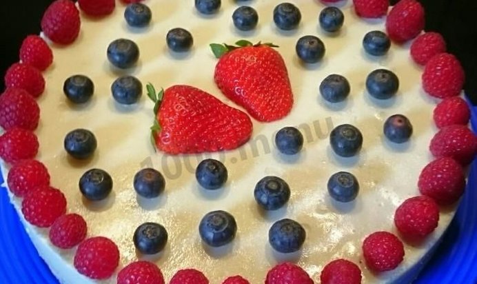 Йогуртовый торт с фруктами
