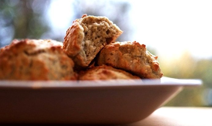 Бананово-овсяные маффины