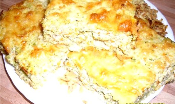 Запеканка с куриным филе, овощами и фасолью