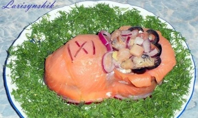 Салат из семги Башмачок