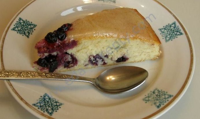 Черничный торт с черникой