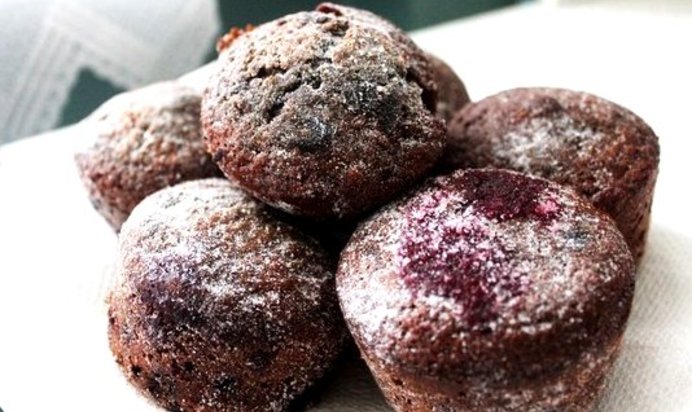 Черносмородиновые кексы