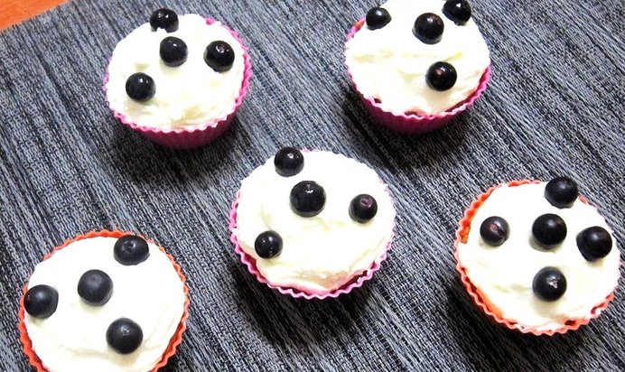 Ванильные кексы с кремом