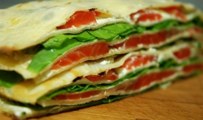 Блинные канапе