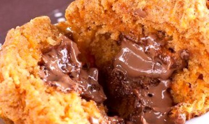 Тыквенные маффины с шоколадом