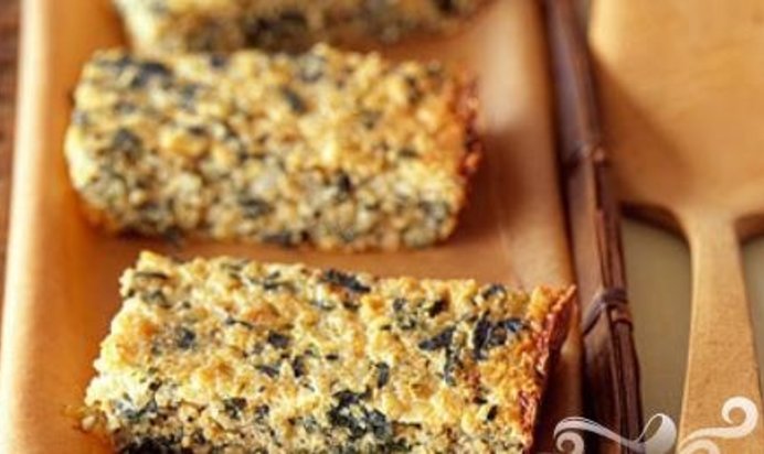 Запеканка из квиноа и шпината