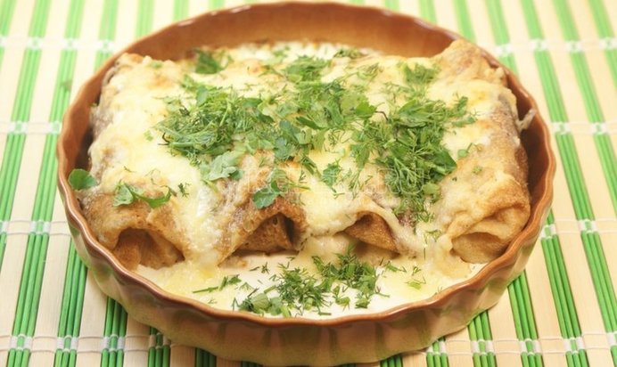 Запечённые блины