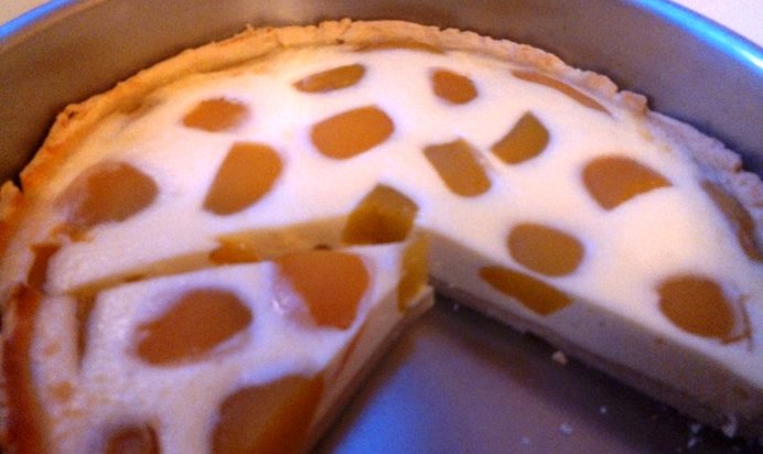 Абрикосово-творожный пирог