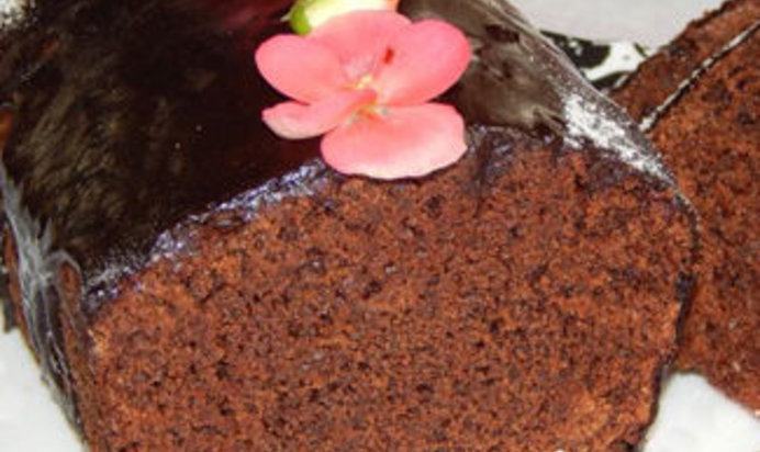 Влажный шоколадный кекс без яиц