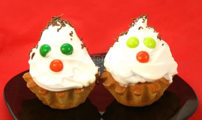 Кексики на Хэллоуин «Привидения»