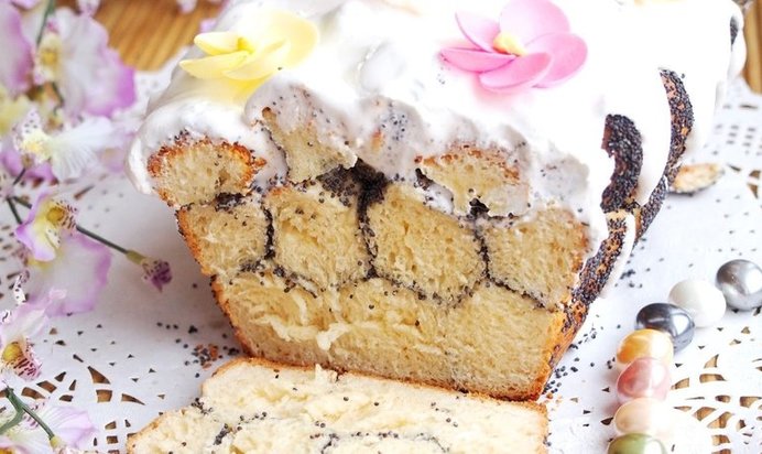 Сдобный кекс с маком