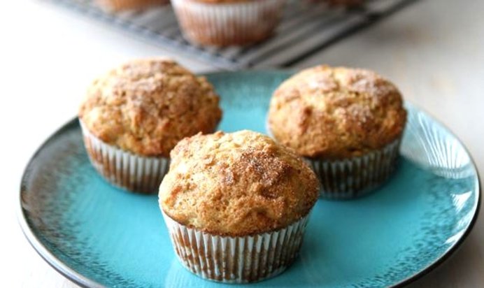 Банановые маффины с медом и арахисовым маслом