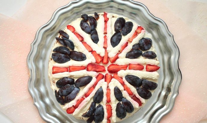 Торт По мотивам британского флага