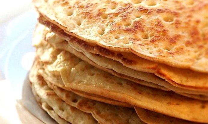 Блинчики на молоке воздушные