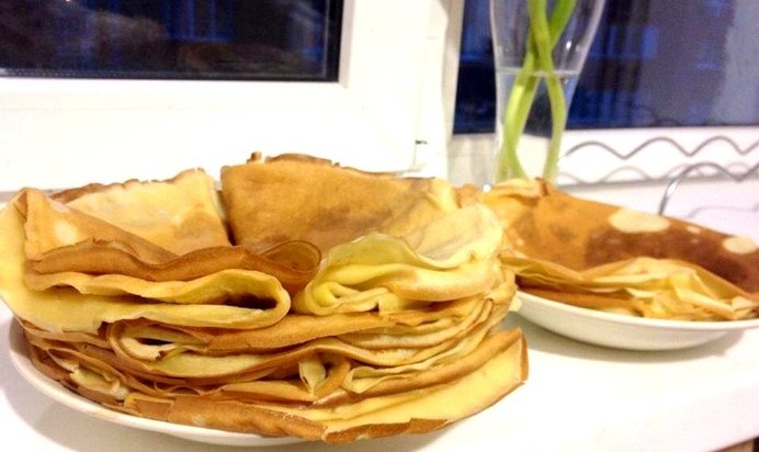 Лимонные блинчики