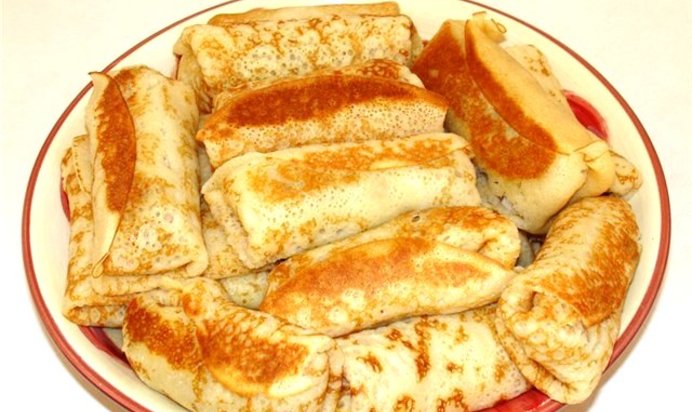 Блины с капустой