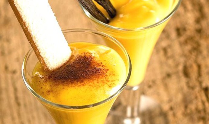 Апельсиновый эггног с имбирным элем