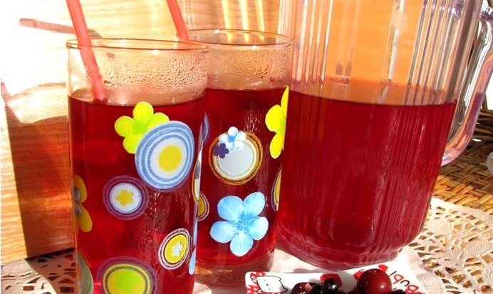 Компот из смородины и малины