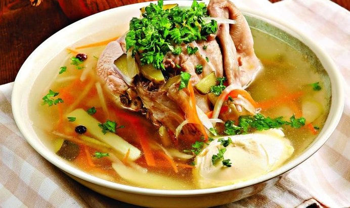 Рассольник с курицей