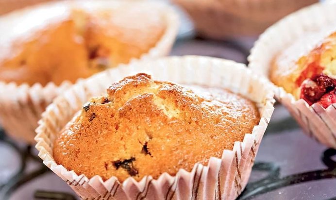 Клюквенные кексы