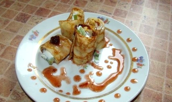 Блинчики с киви