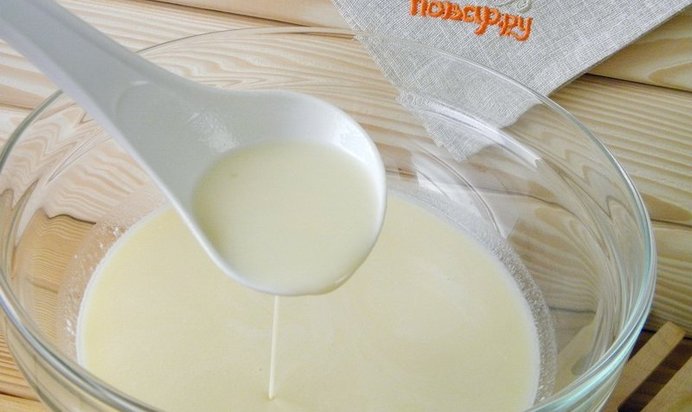 Тесто для блинов на молоке