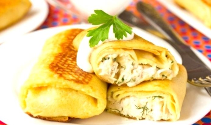 Блины конвертом