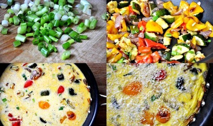 Запеченный овощной омлет