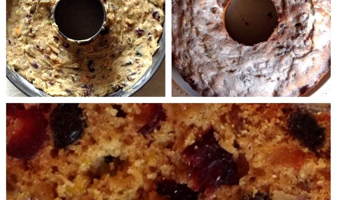 Рождественский кекс с сухофруктами и пряностями