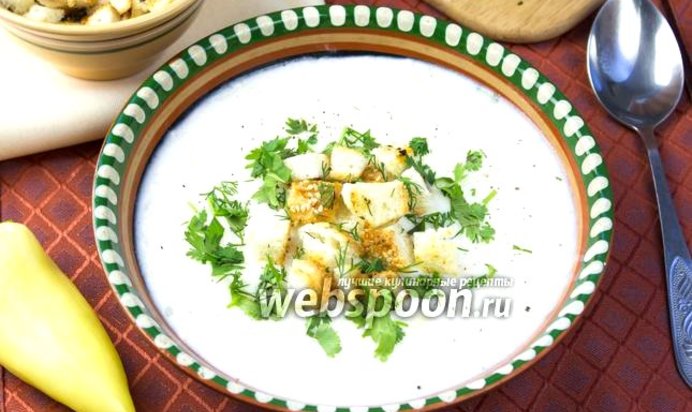 Сырный суп с рисом