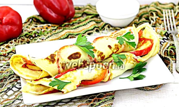 Блины с болгарским перцем